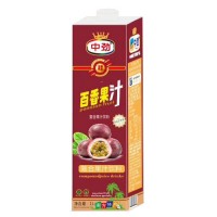 中劲百香果汁复合果汁饮料方盒1Lx8盒