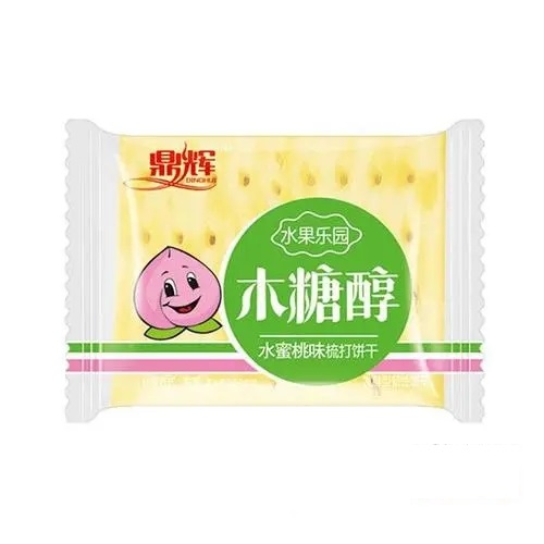 鼎辉水果乐园木糖醇水蜜桃味梳打饼干散称