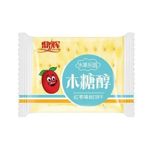 鼎辉水果乐园木糖醇红枣味梳打饼干散称