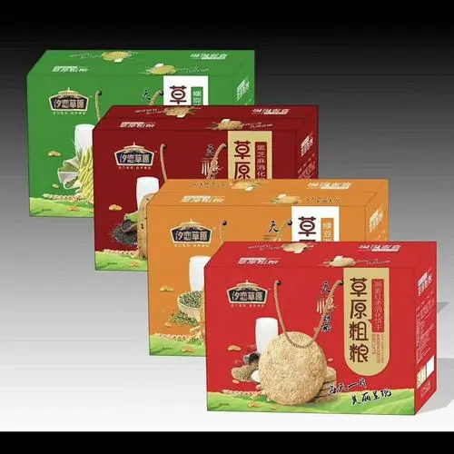 汐恋草原草原粗粮燕麦红枣消化饼干休闲食品