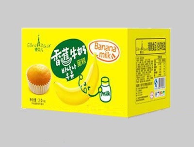 银贝儿香蕉牛奶蛋糕2.0千克