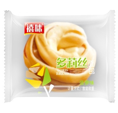 福建龙海禧味多莉丝面包菠萝味袋装