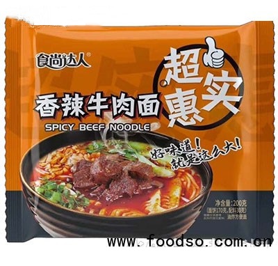 食尚达人香辣牛肉面