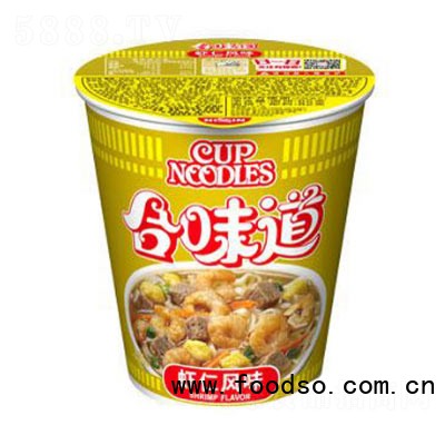 日清食品合味道杯面虾仁风味方便面82g