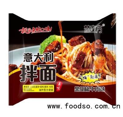 梦立方意大利拌面黑胡椒牛肉味