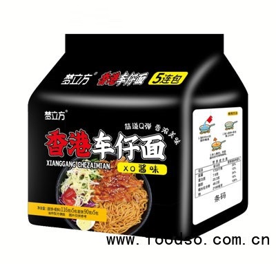 梦立方香港车仔面xo酱味（五连包）116g