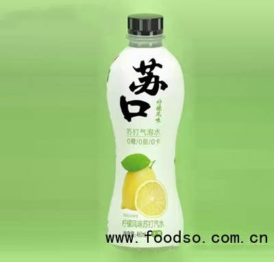 苏口柠檬风味苏打气泡水460ml（瓶）