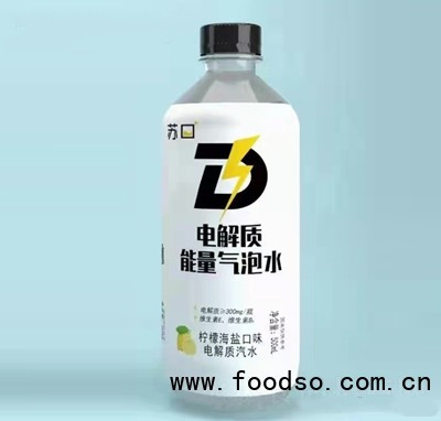 苏口柠檬海盐口味电解质汽水500ml（瓶）