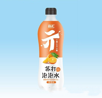 品汇香橙味苏打气泡水饮料