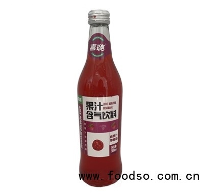 喜璐果汁树莓汁碳酸饮料含气饮料380ml