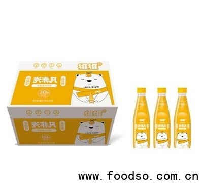 维维汽非凡红桔果汁汽水碳酸饮料低糖零脂饮品招商358ml×15瓶