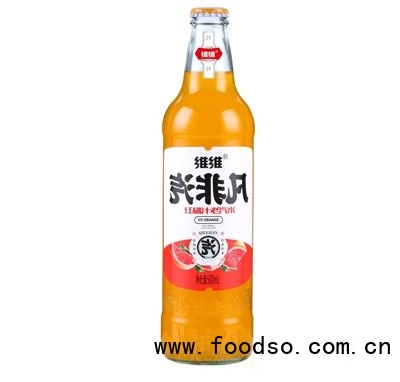 维维汽非凡红橘汁汽水500mL