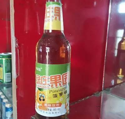 味逍遥绿庄果园菠萝味果味饮料480ml