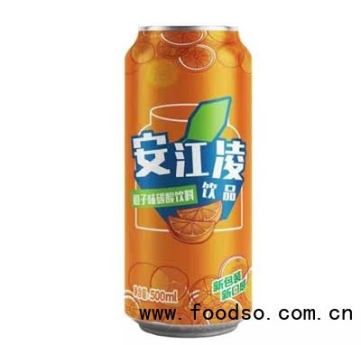 安江陵橙子味碳酸饮料500ml