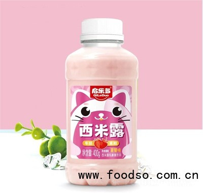 启乐多草莓味西米露乳酸菌饮品400g