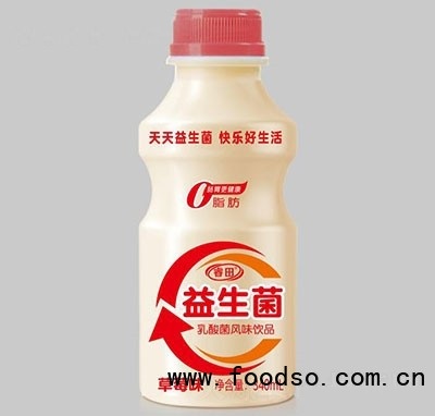 睿田益生菌乳酸菌饮品草莓味340ml