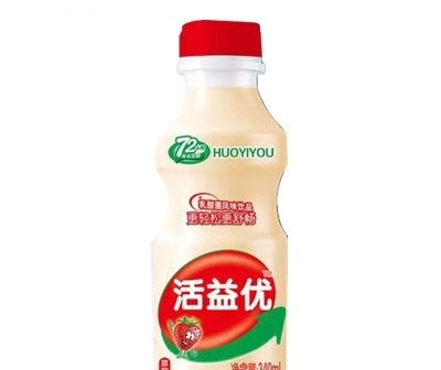 活益优乳酸菌风味饮品草莓味340ml