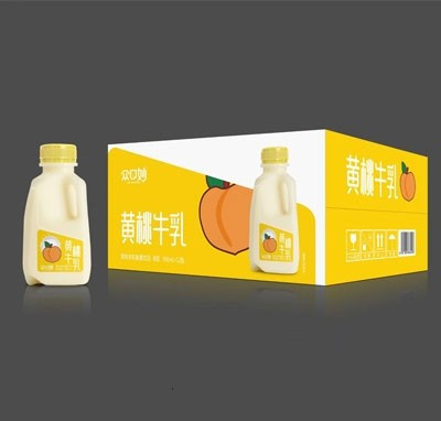 众口妙黄桃牛乳黄桃味乳酸菌饮品480mlX12