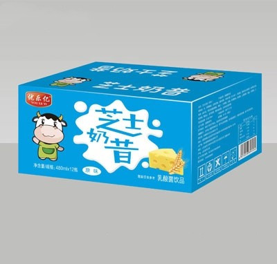 优乐亿芝士奶昔乳酸菌饮品原味480mlX12