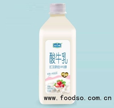 伯兰顿酸牛乳草莓味发酵乳酸菌饮品1.25kg