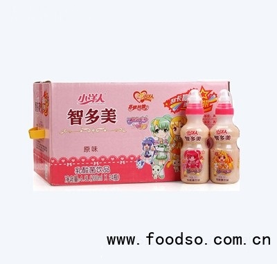 小洋人智多美乳饮品怀旧饮料发酵型乳酸菌饮品箱装200ml×24