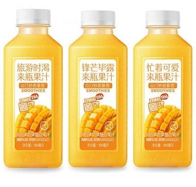 众口妙思慕雪阿方索芒果复合果汁400ml