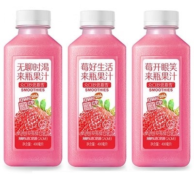 众口妙思慕雪摩洛哥草莓复合果汁400ml