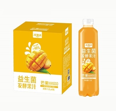 乐事达益生菌发酵芒果果汁1.2L×6瓶