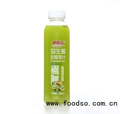 新启动益生菌发酵果汁猕猴桃果汁饮料500ml