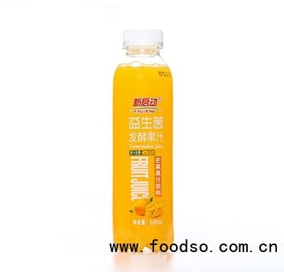 新启动益生菌发酵果汁芒果果汁饮料500ml