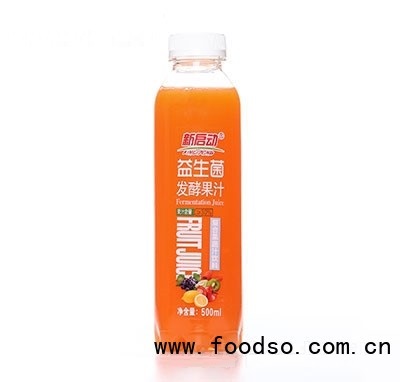 新启动益生菌发酵果汁复合果蔬汁饮料500ml