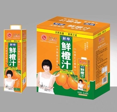 汇之果鲜橙汁饮料1000ML×6盒