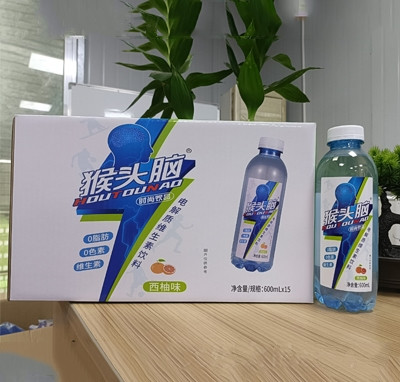 猴头脑电解质维生素饮料西柚味时尚饮品600mlX15瓶夏季饮品招商代理