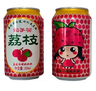 妃子笑荔枝碳酸饮料330ml