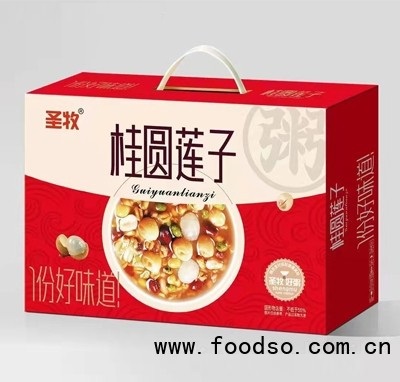 圣牧桂圆莲子粥箱装八宝粥速食粥