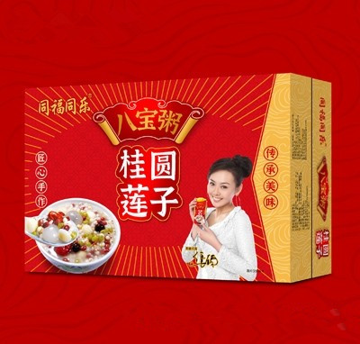 同福同乐八宝粥桂圆莲子粥方便食品早餐粥箱装