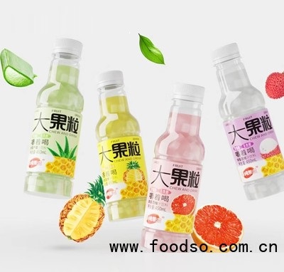 美纯果滋大果粒果汁多口味饮料450ml