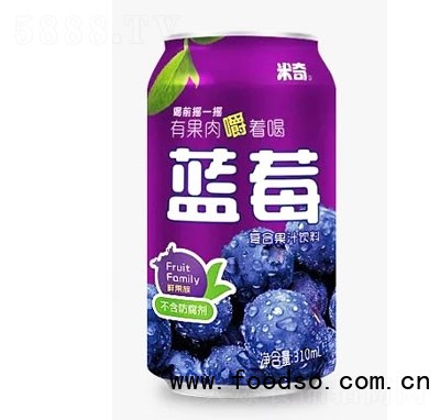 米奇蓝莓复合果汁饮料310ml