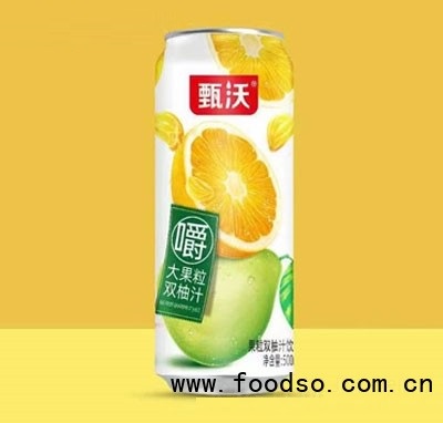 甄沃双柚汁果粒果汁500ml