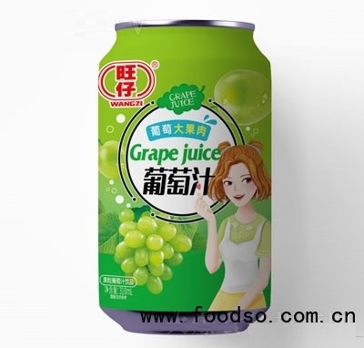 旺仔果粒葡萄汁饮品310ml（罐）