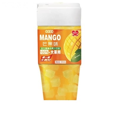 恋爱果实益生菌芒果果粒果汁380ml