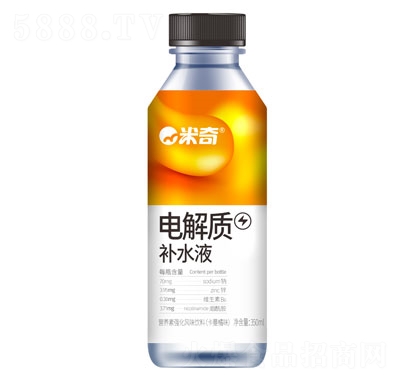 米奇电解质补水液卡曼橘味350ml x 6瓶（塑包）