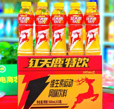 红天鹿水特维生素运动风味饮料500mlX15瓶