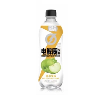 优乐亿电解质饮料青苹果味600ml