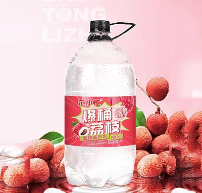 范小忙爆桶荔枝汽水碳酸饮料招商1.5L