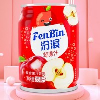 汾滨苹果汁易拉罐装复合果汁饮料招商245ml