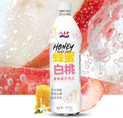 八王寺蜂蜜白桃果汁汽水480ml