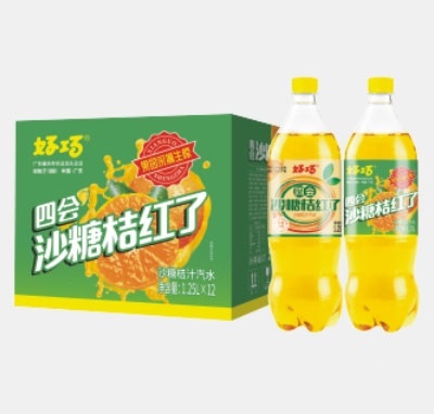 好巧四会沙糖桔红了果汁汽水1.25L×6瓶