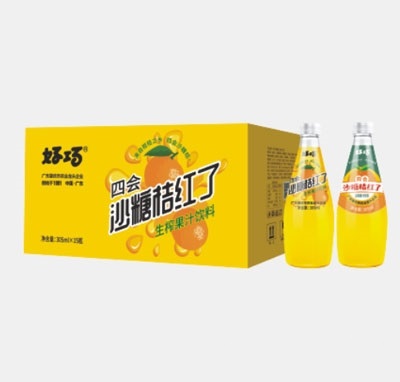 好巧四会沙糖桔红了果汁汽水305ml×15瓶