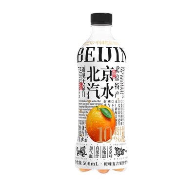 遇见大京门橙汁复合果汁饮料含汽型500ml